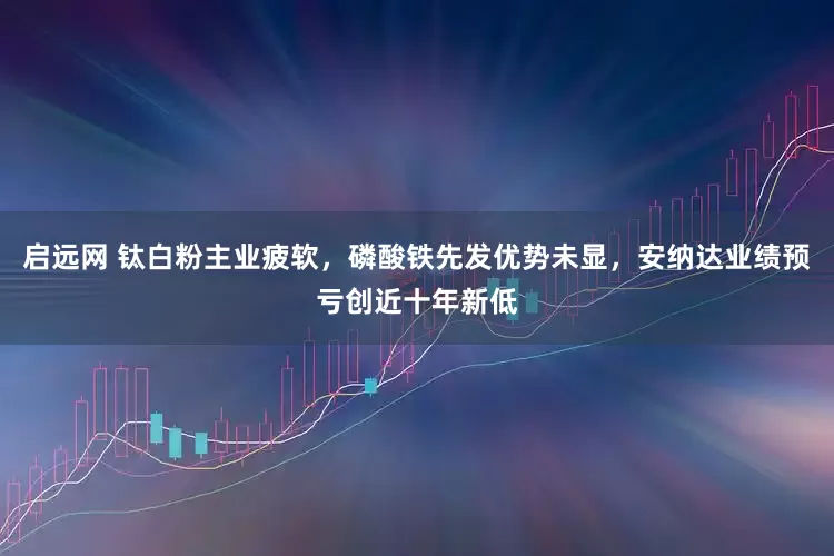 启远网 钛白粉主业疲软，磷酸铁先发优势未显，安纳达业绩预亏创近十年新低